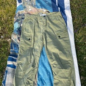Zara green cargo / jogger pants